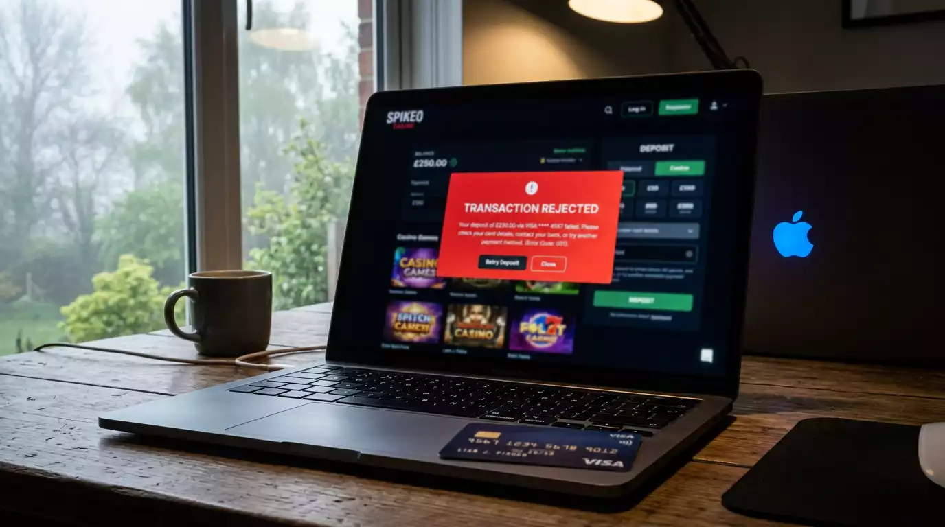 Visa-insättning nekad hos spelbolag – Orsaker & lösningar